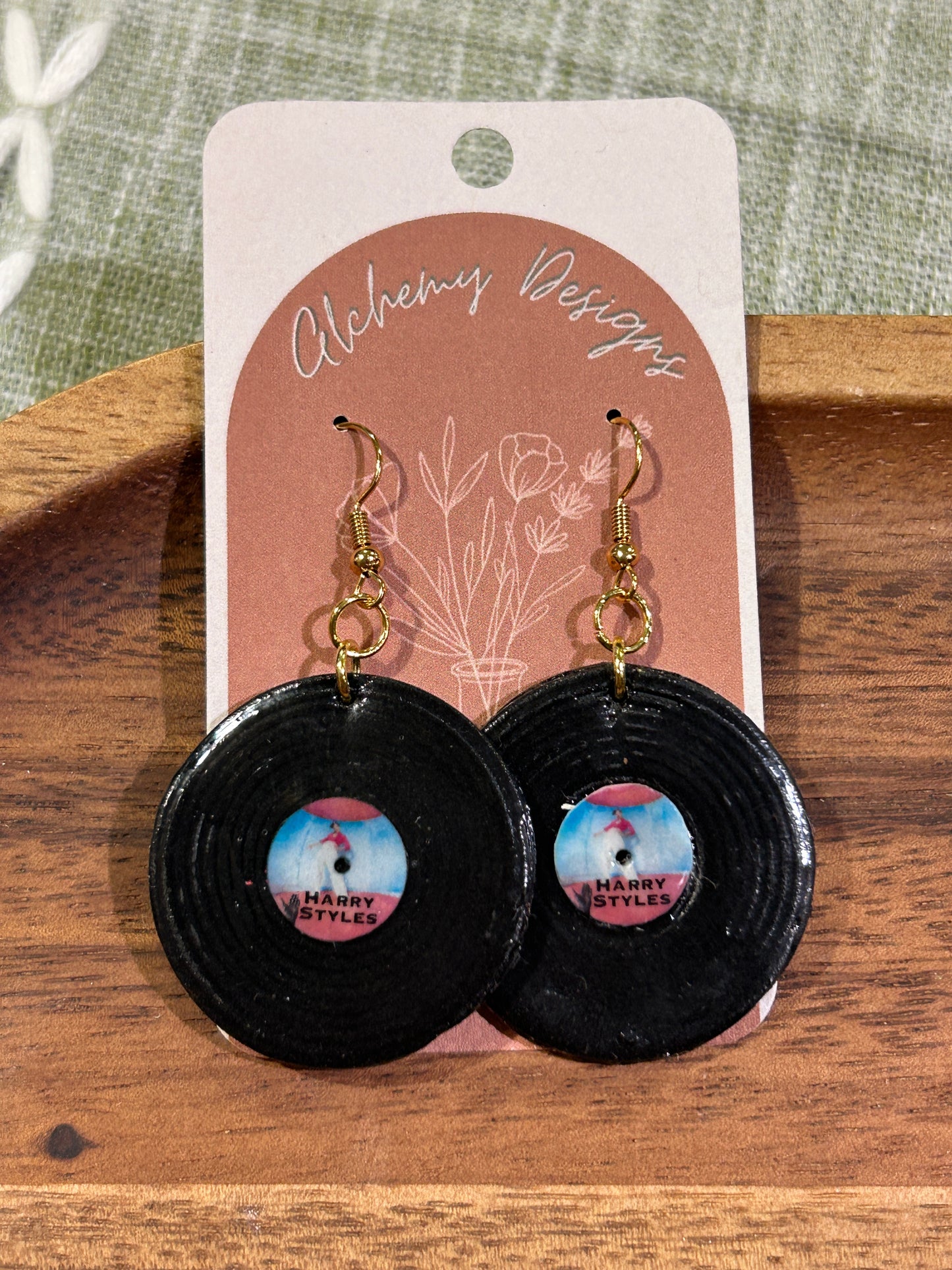 Record Earrings