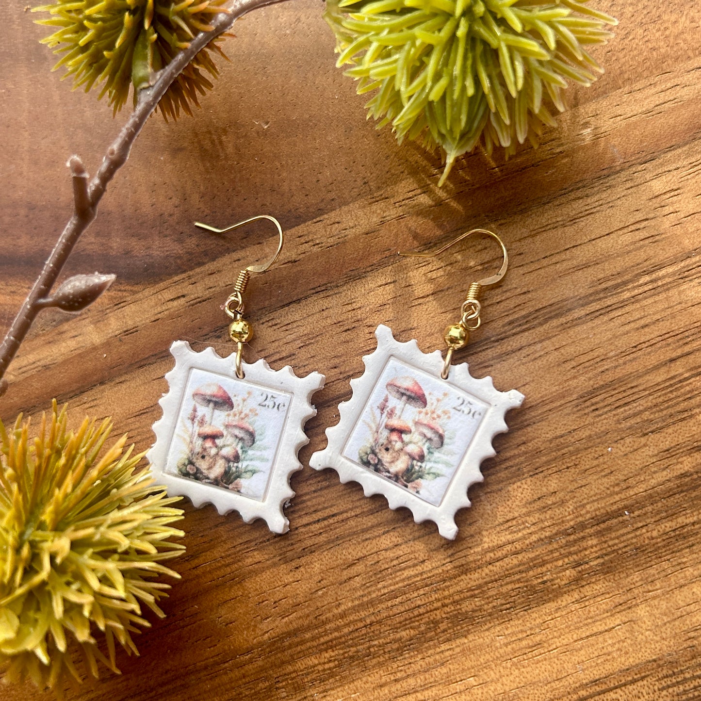 Spring Stamp Earrings