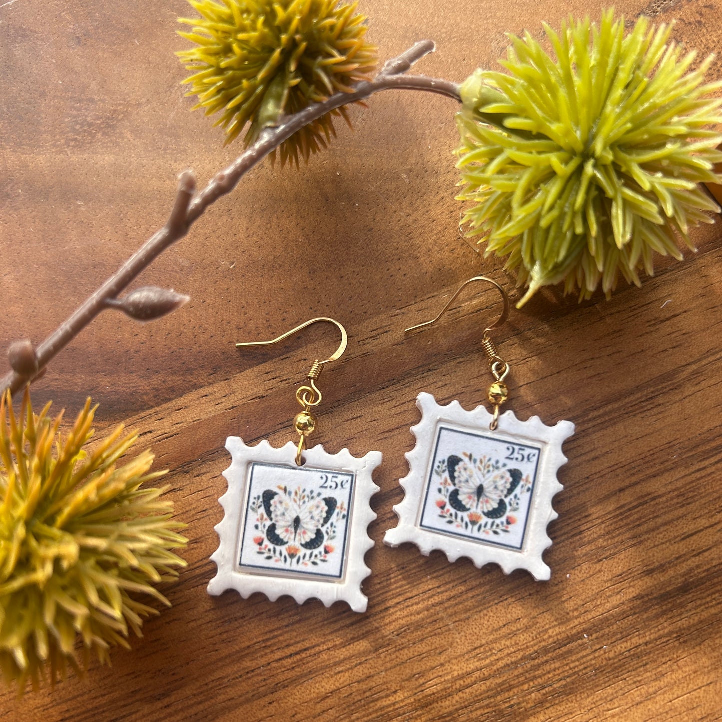 Spring Stamp Earrings