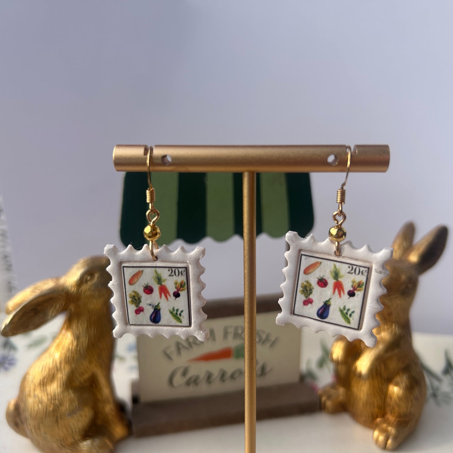 Spring Stamp Earrings