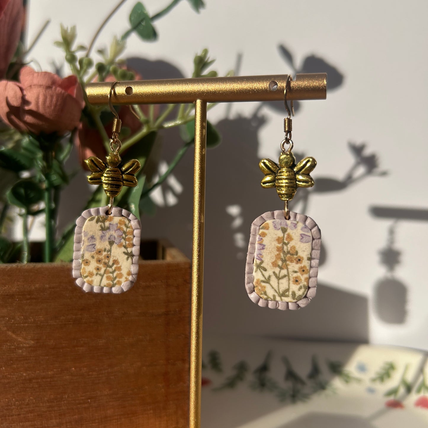 Bee & Vintage Spring Floral Earrings
