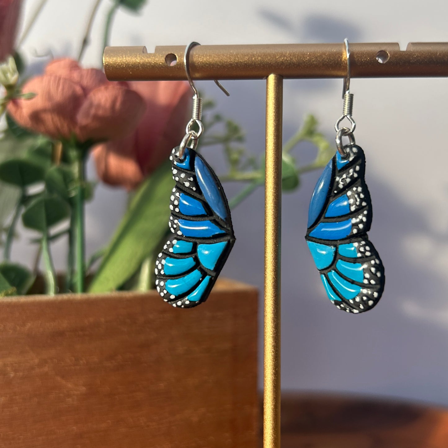 Blue Butterfly Earrings