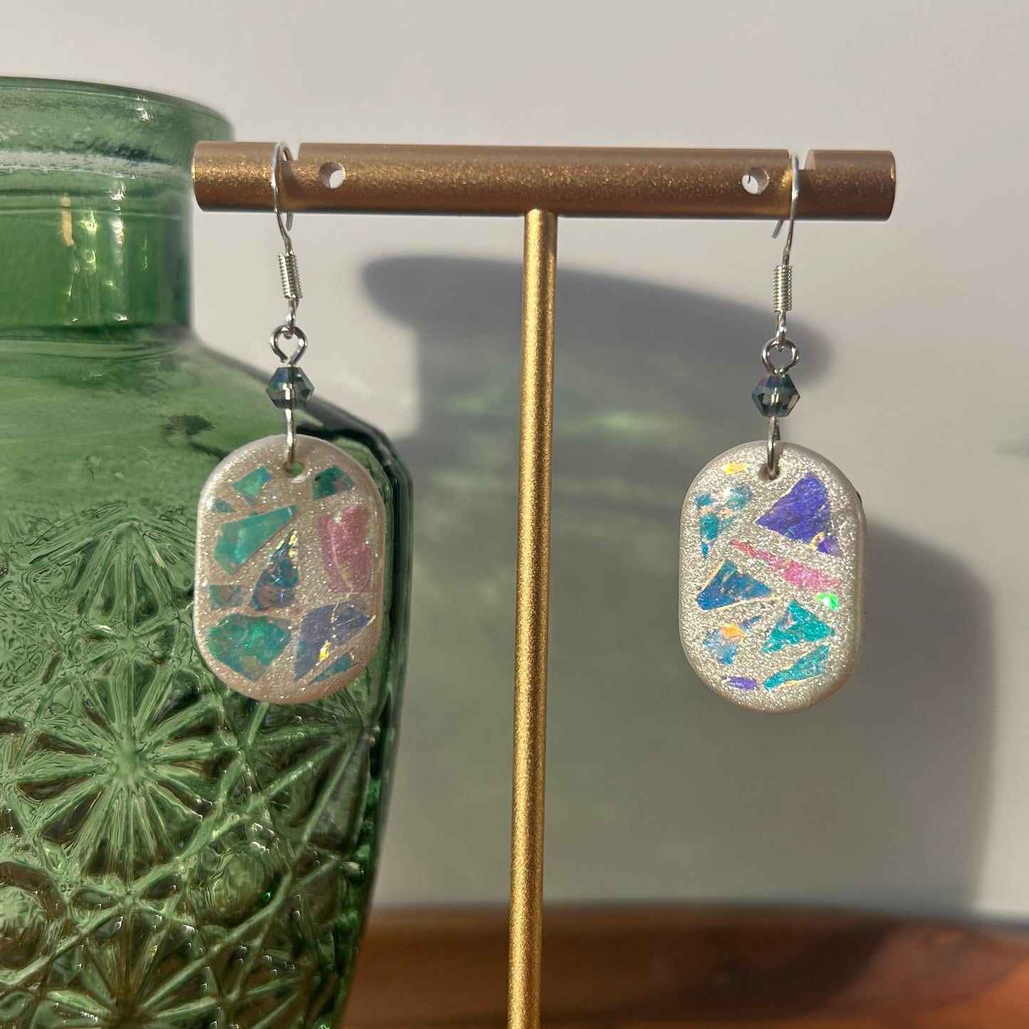 Iridescent Mosaic Earrings (4 variations)