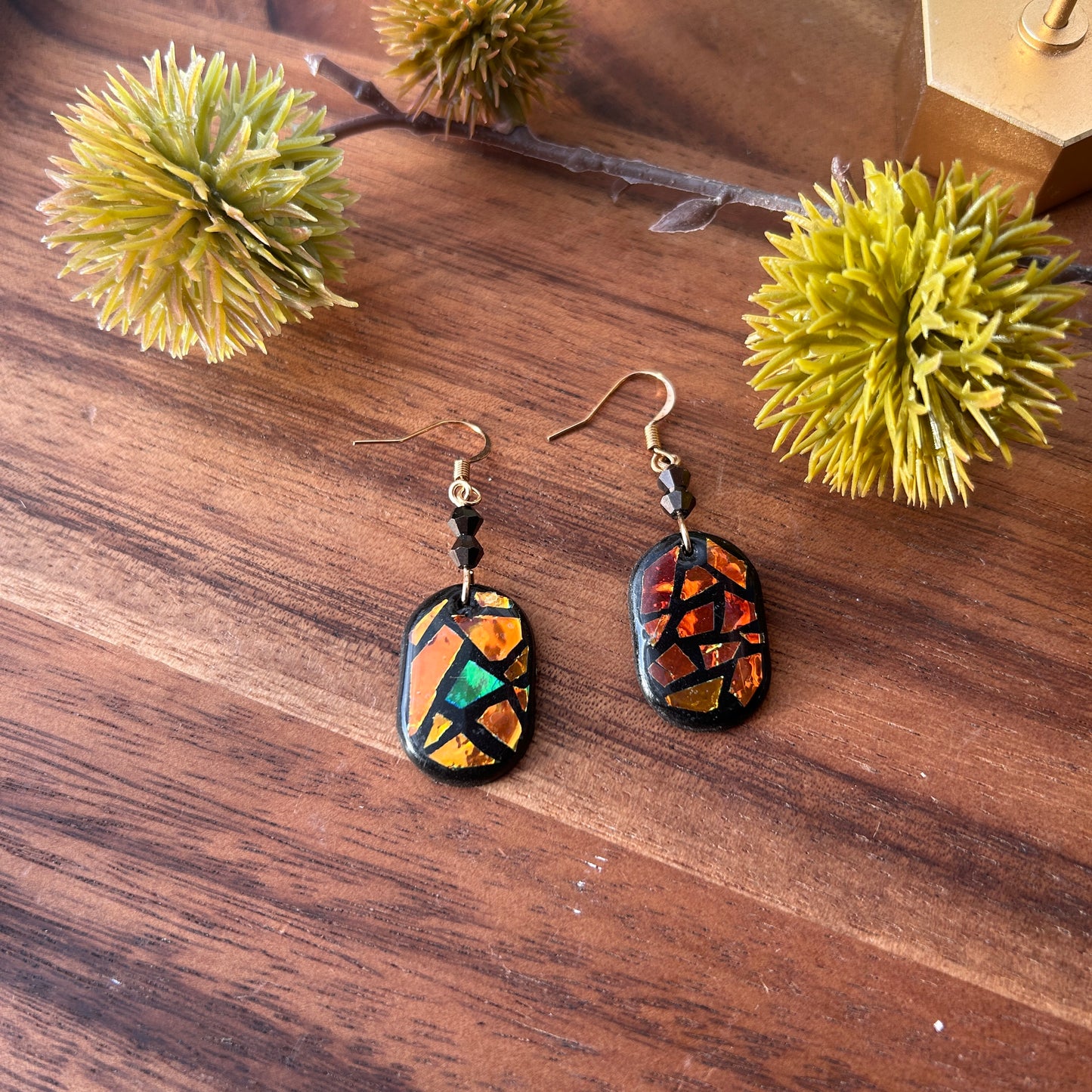 Iridescent Mosaic Earrings (4 variations)