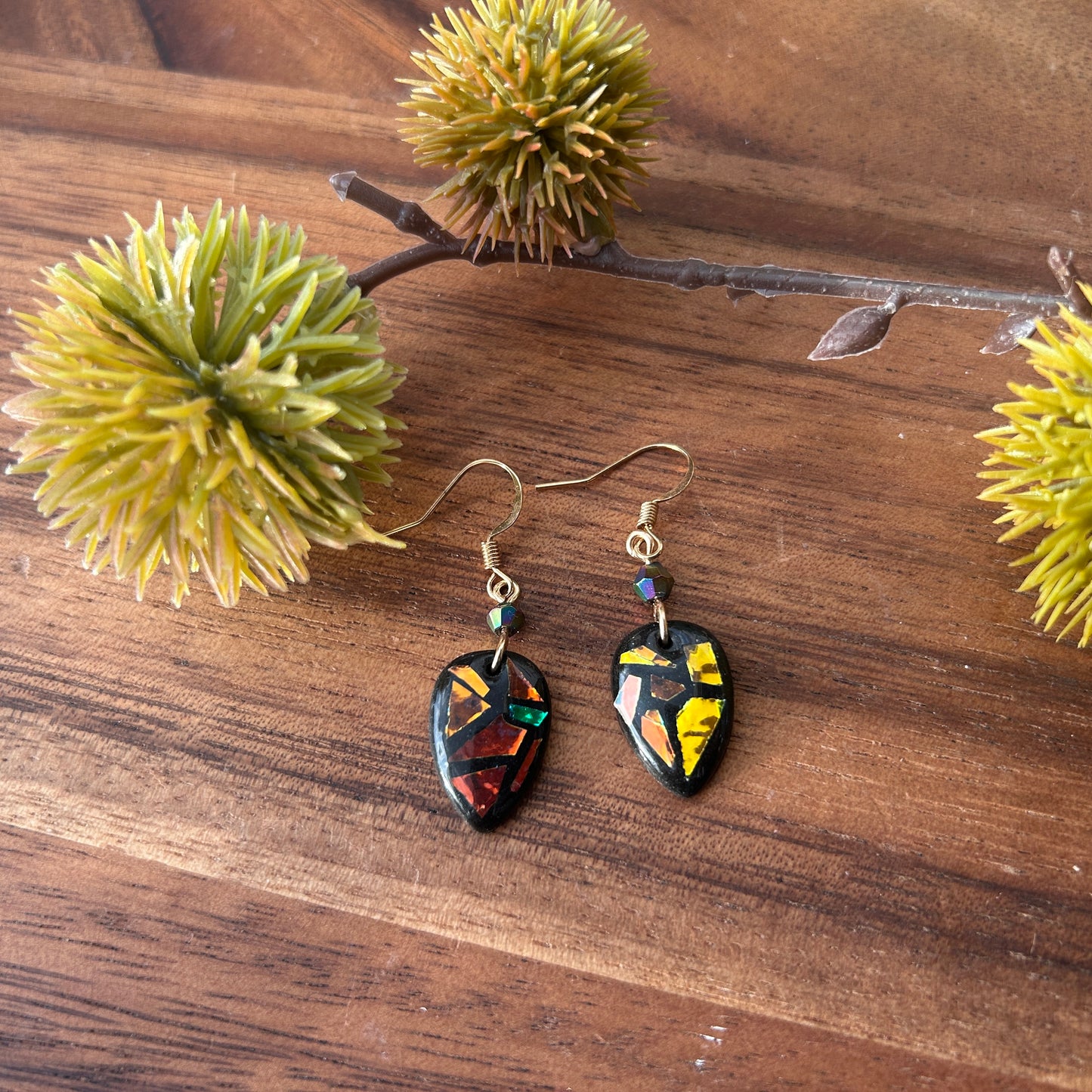 Iridescent Mosaic Earrings (4 variations)