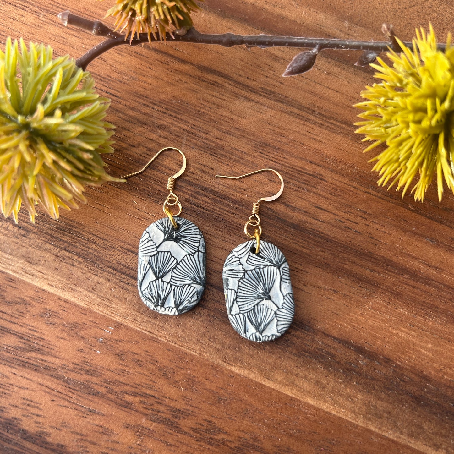 Gingko Leaf Earrings (2 variations)