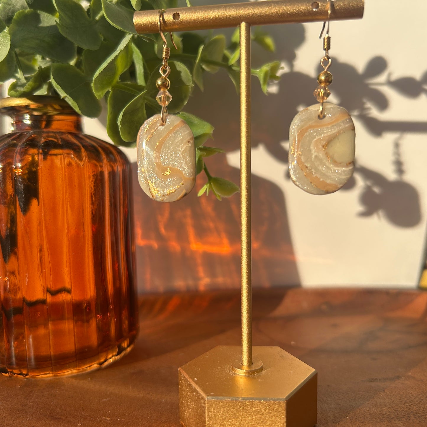 Warm Spring Stone Earrings