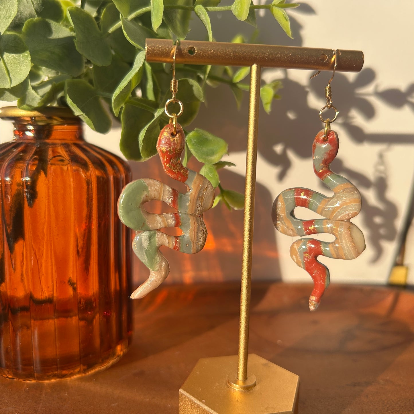 Warm Spring Stone Earrings