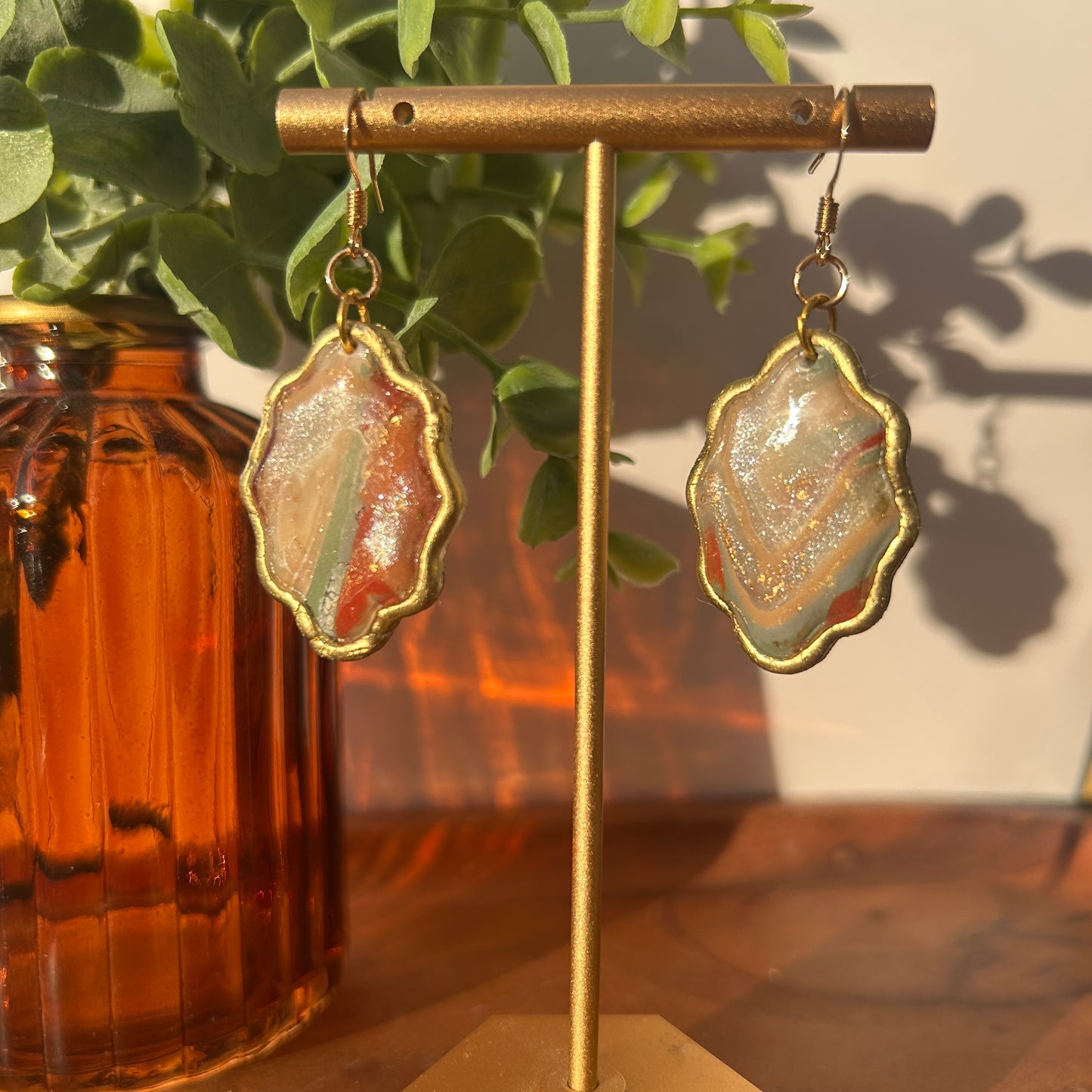 Warm Spring Stone Earrings