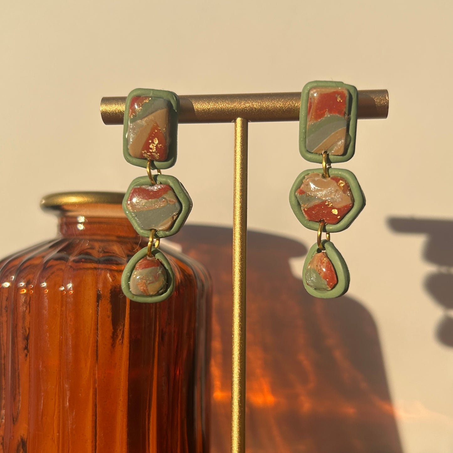 Warm Spring Stone Earrings