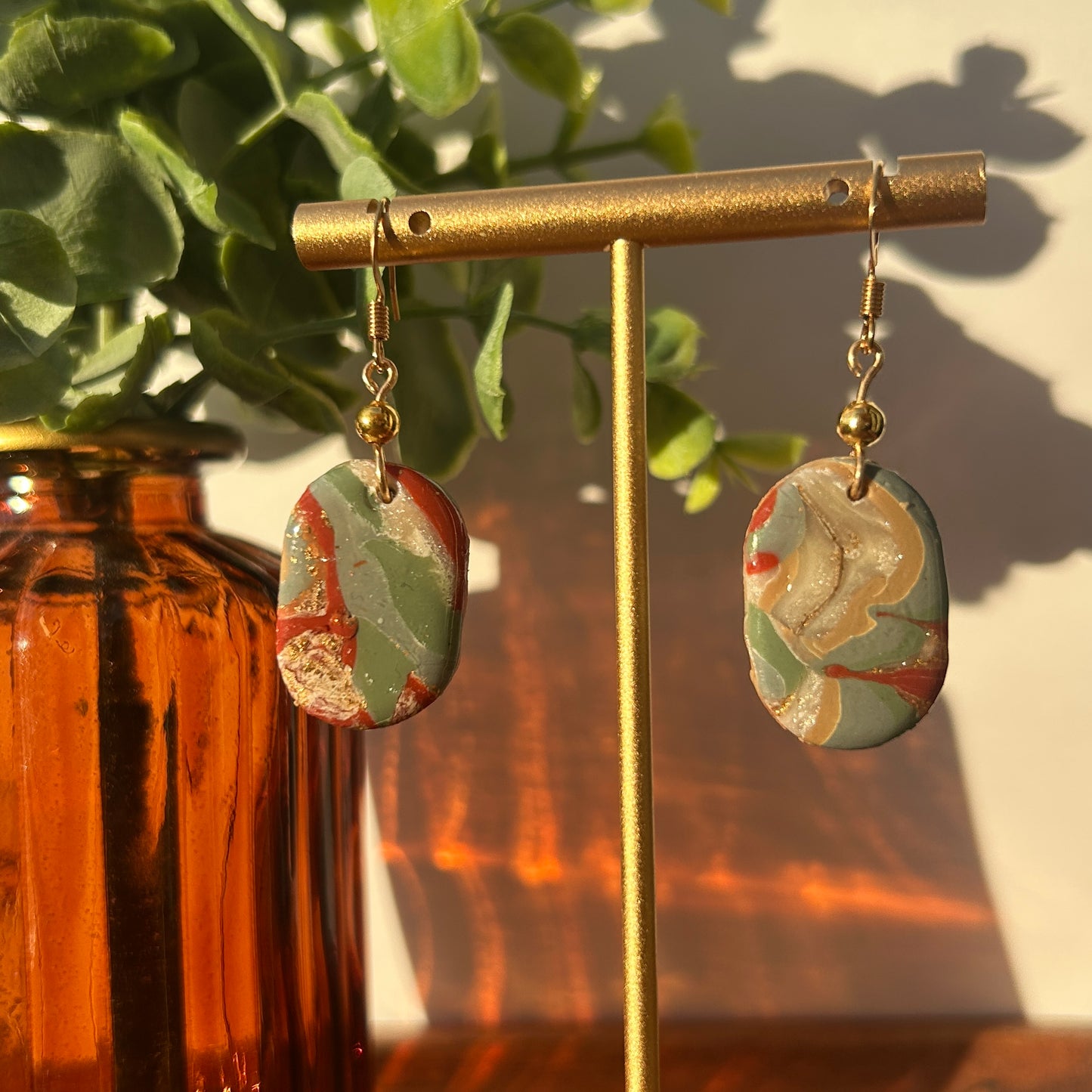 Warm Spring Stone Earrings