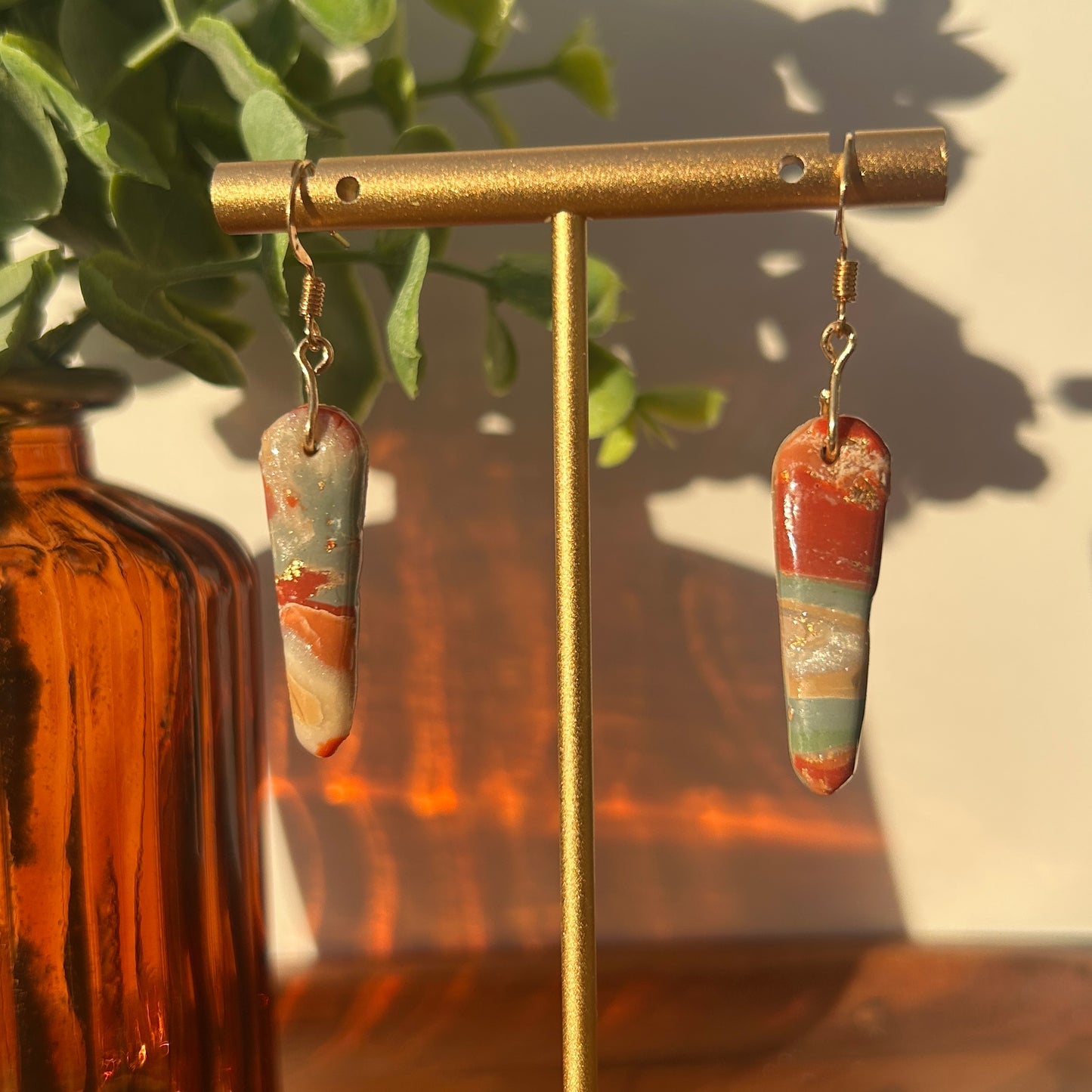 Warm Spring Stone Earrings
