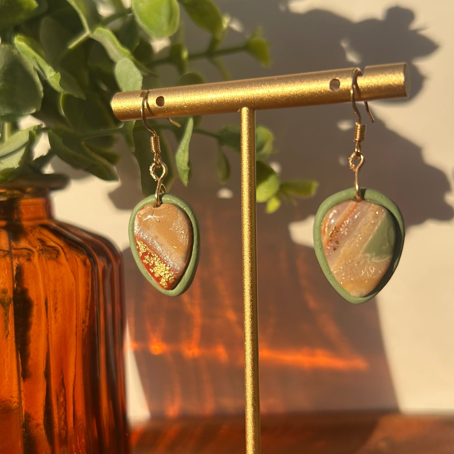 Warm Spring Stone Earrings