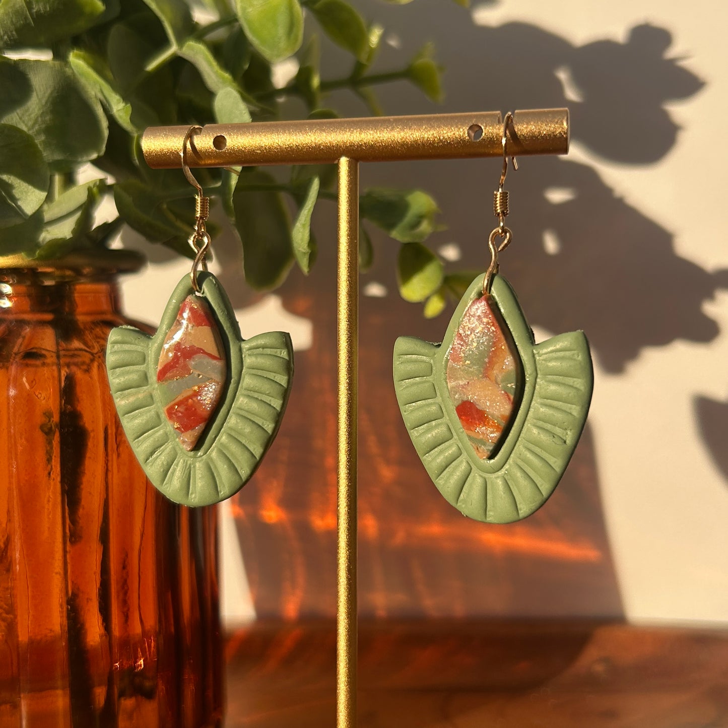 Warm Spring Stone Earrings