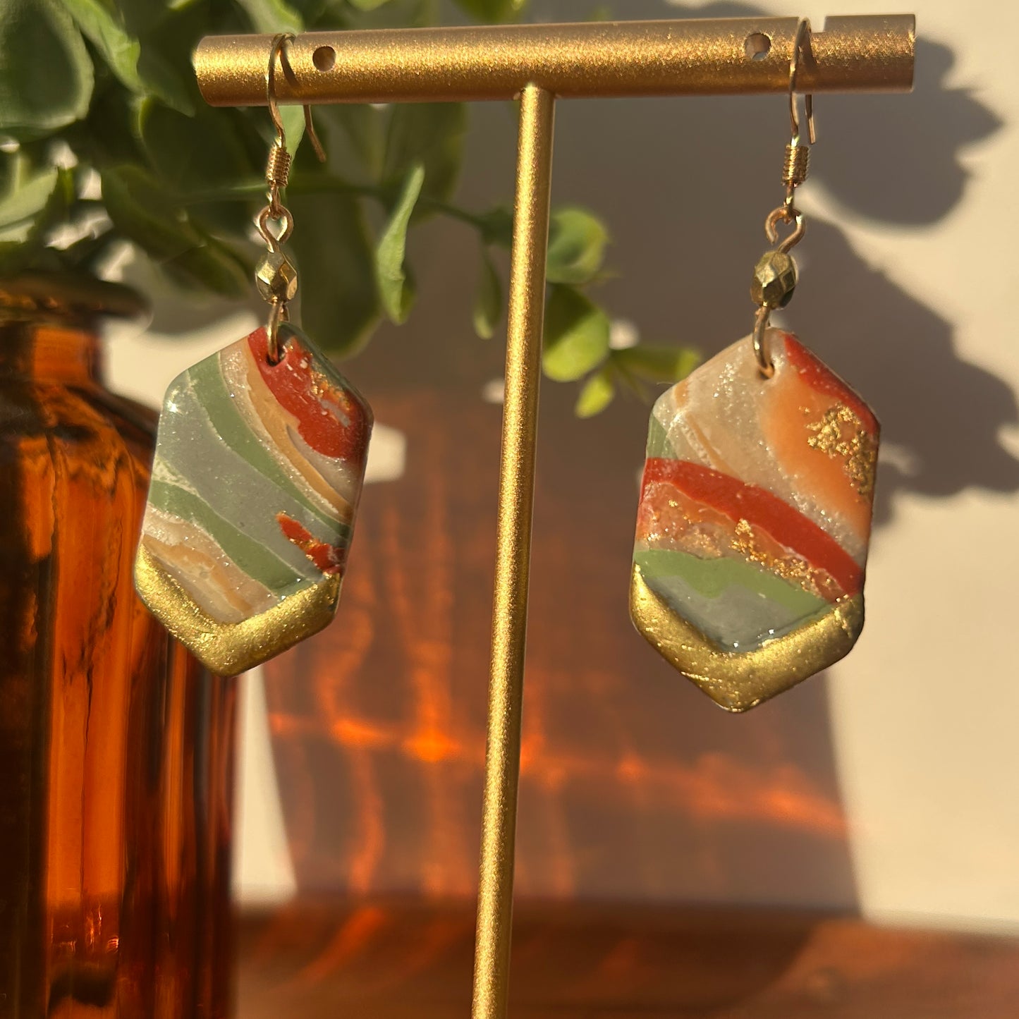 Warm Spring Stone Earrings
