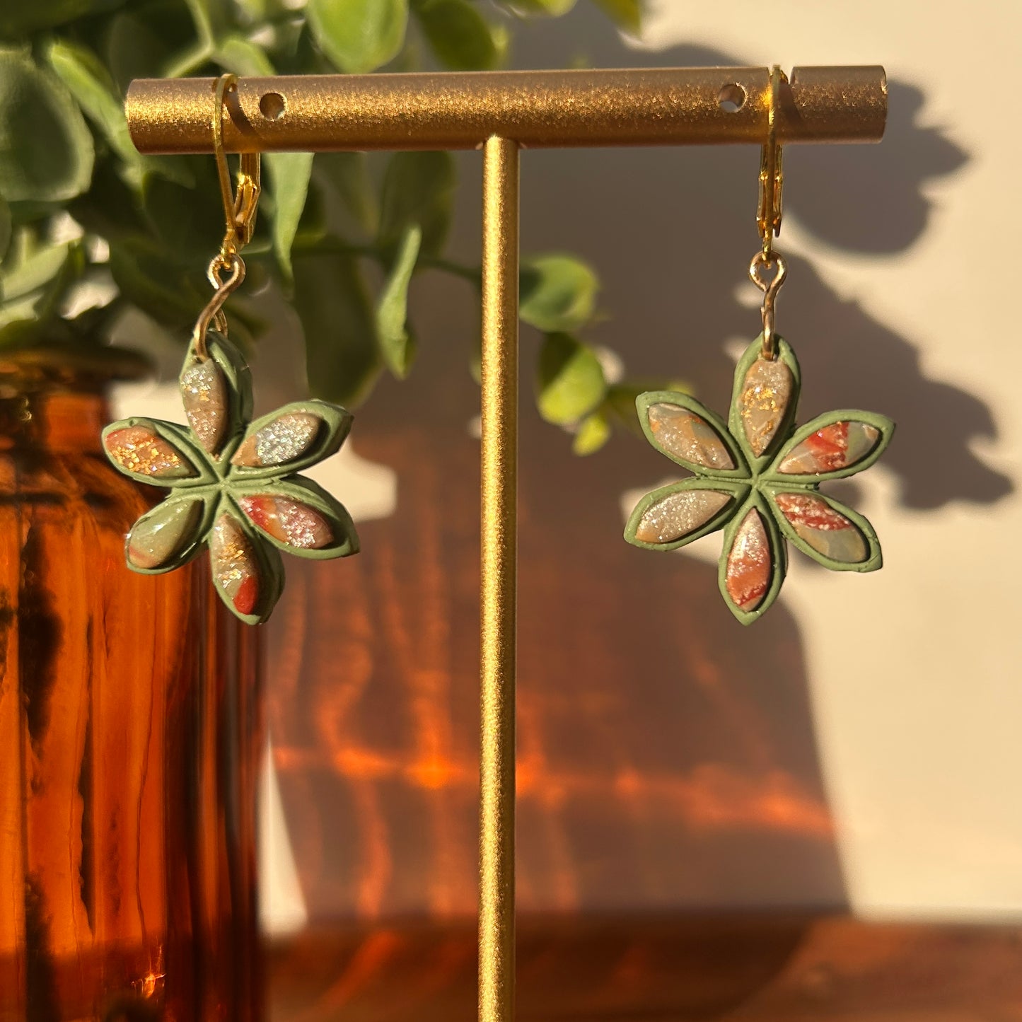 Warm Spring Stone Earrings