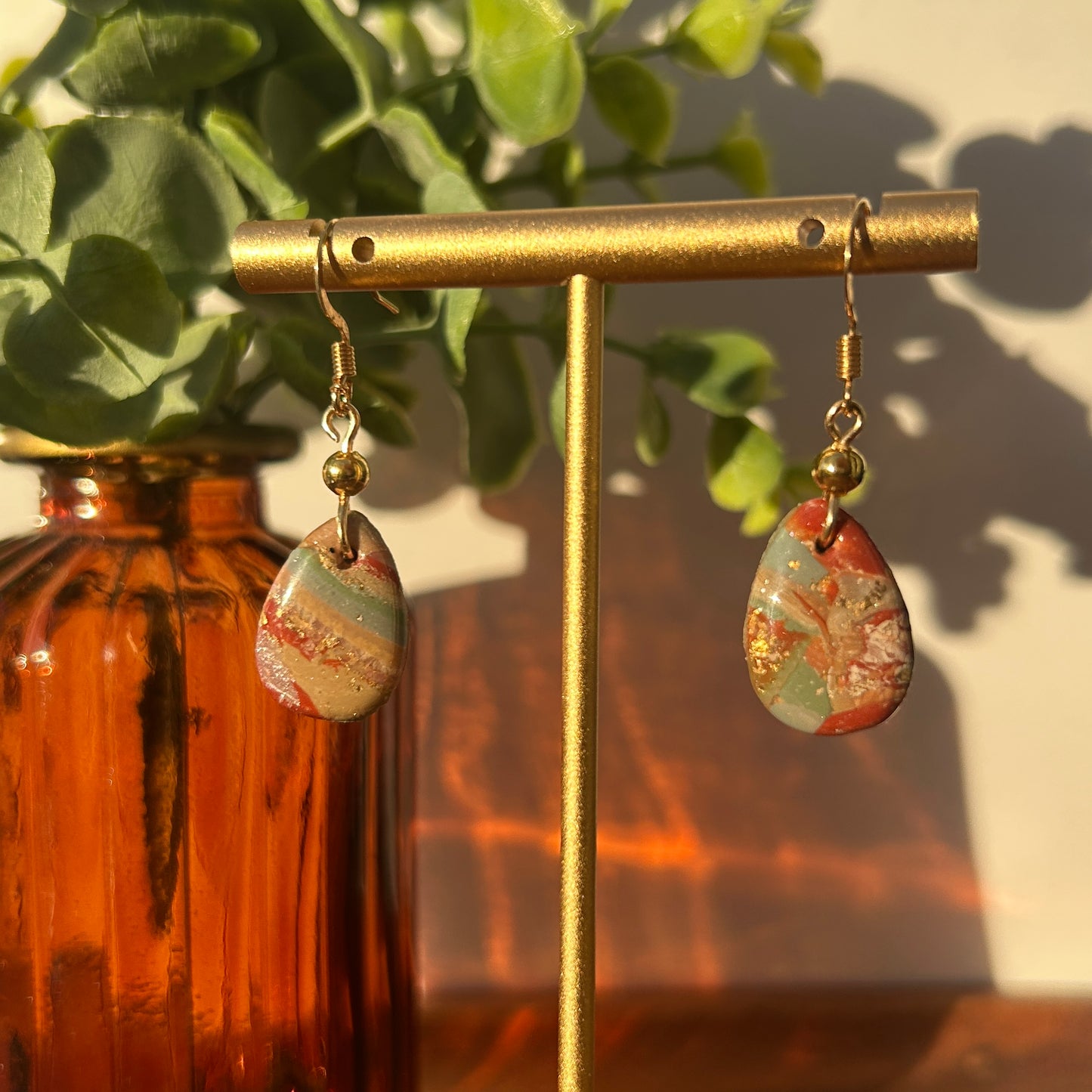Warm Spring Stone Earrings