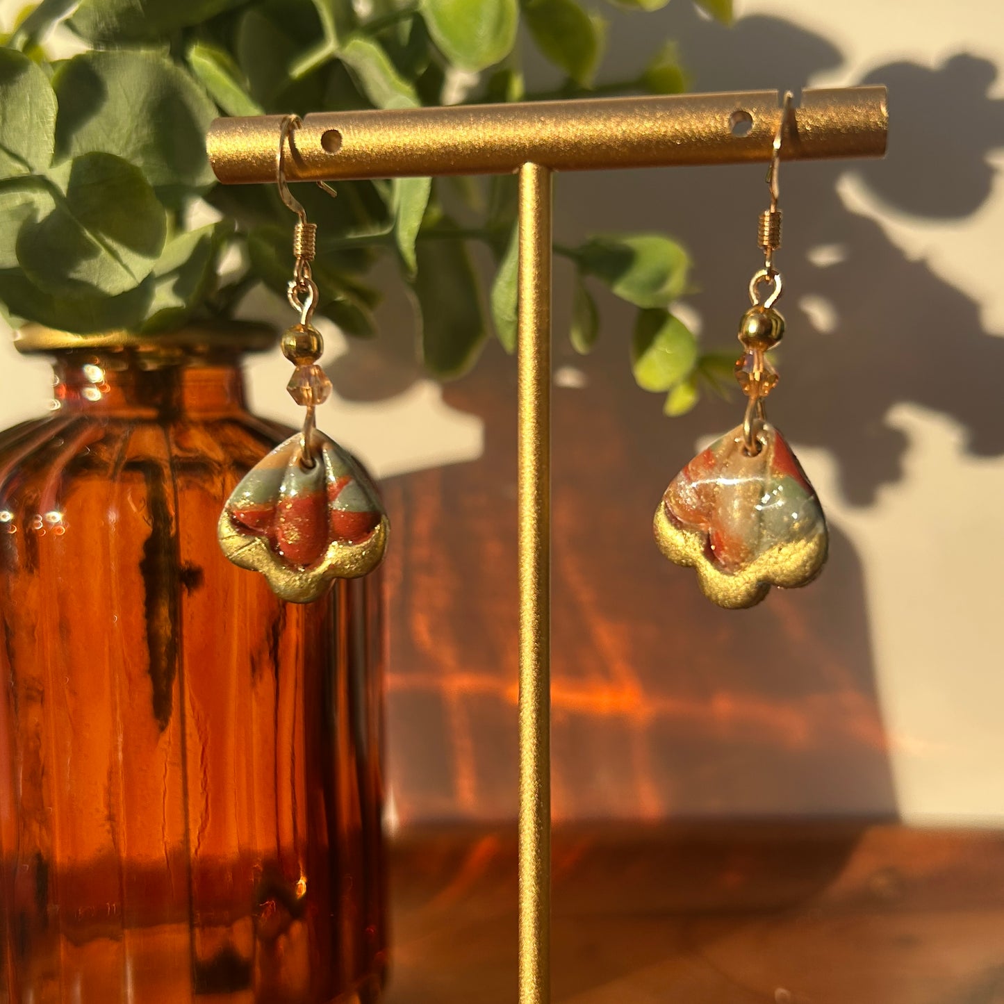 Warm Spring Stone Earrings