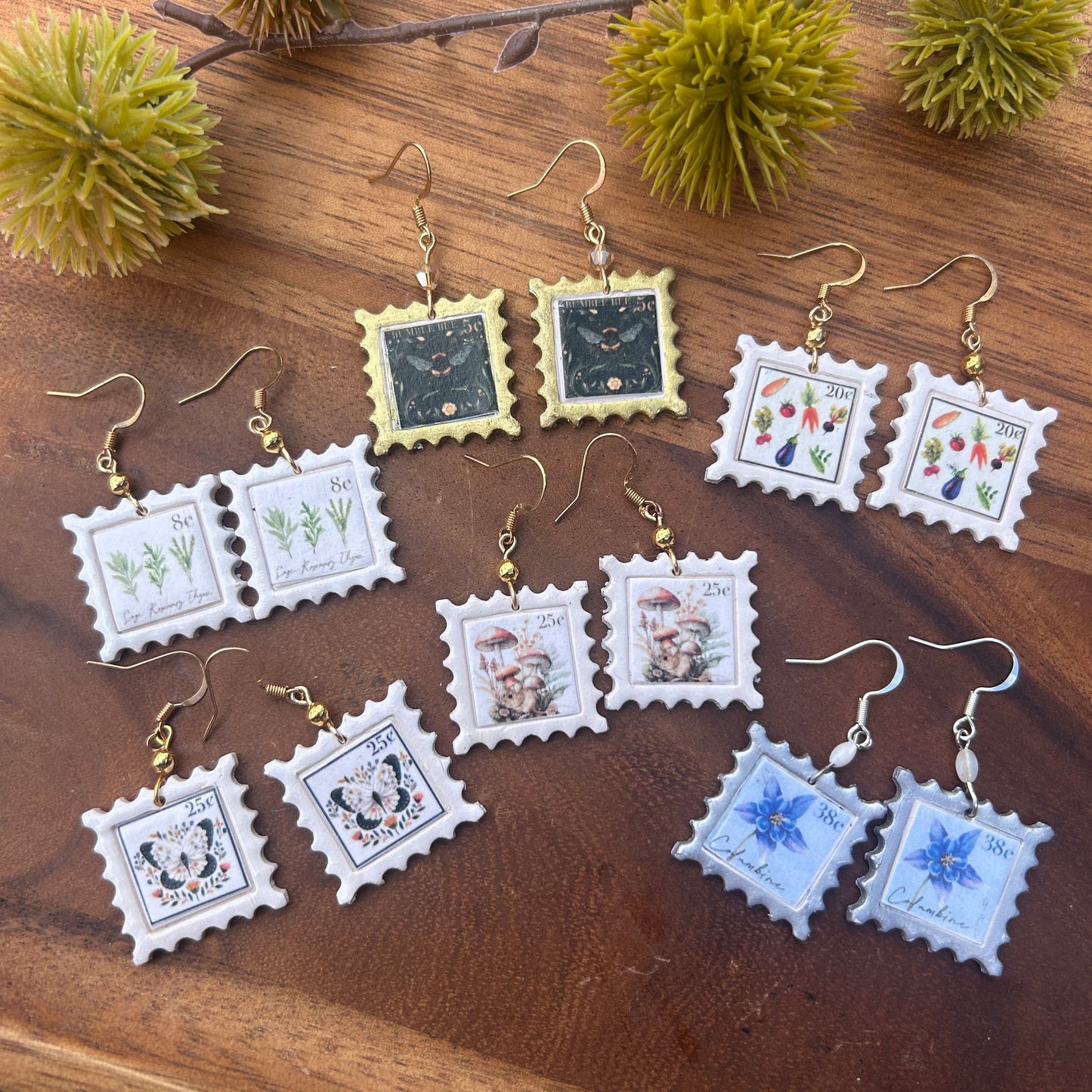 Spring Stamp Earrings