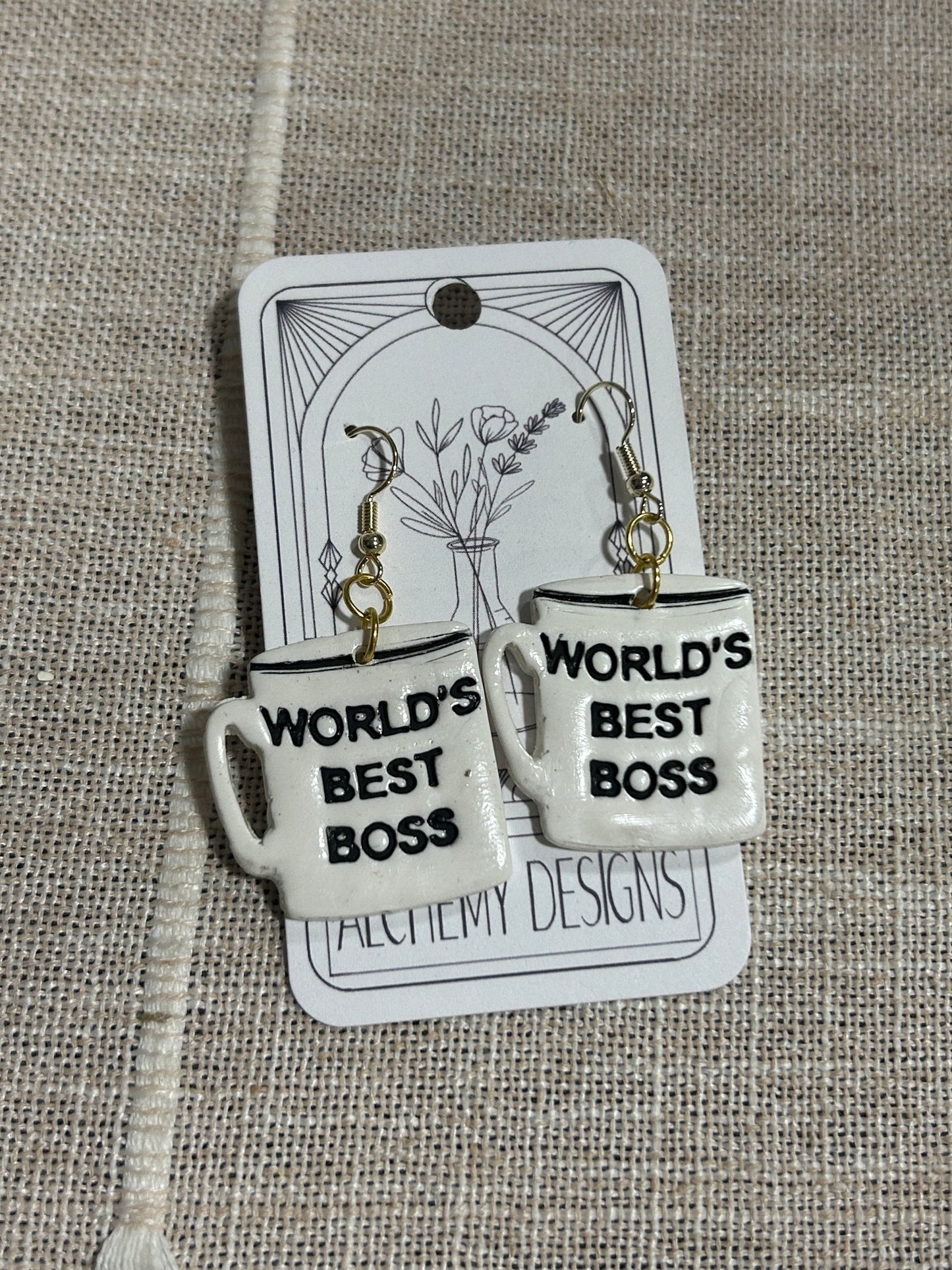 Worlds Best Boss (The Office) Earrings