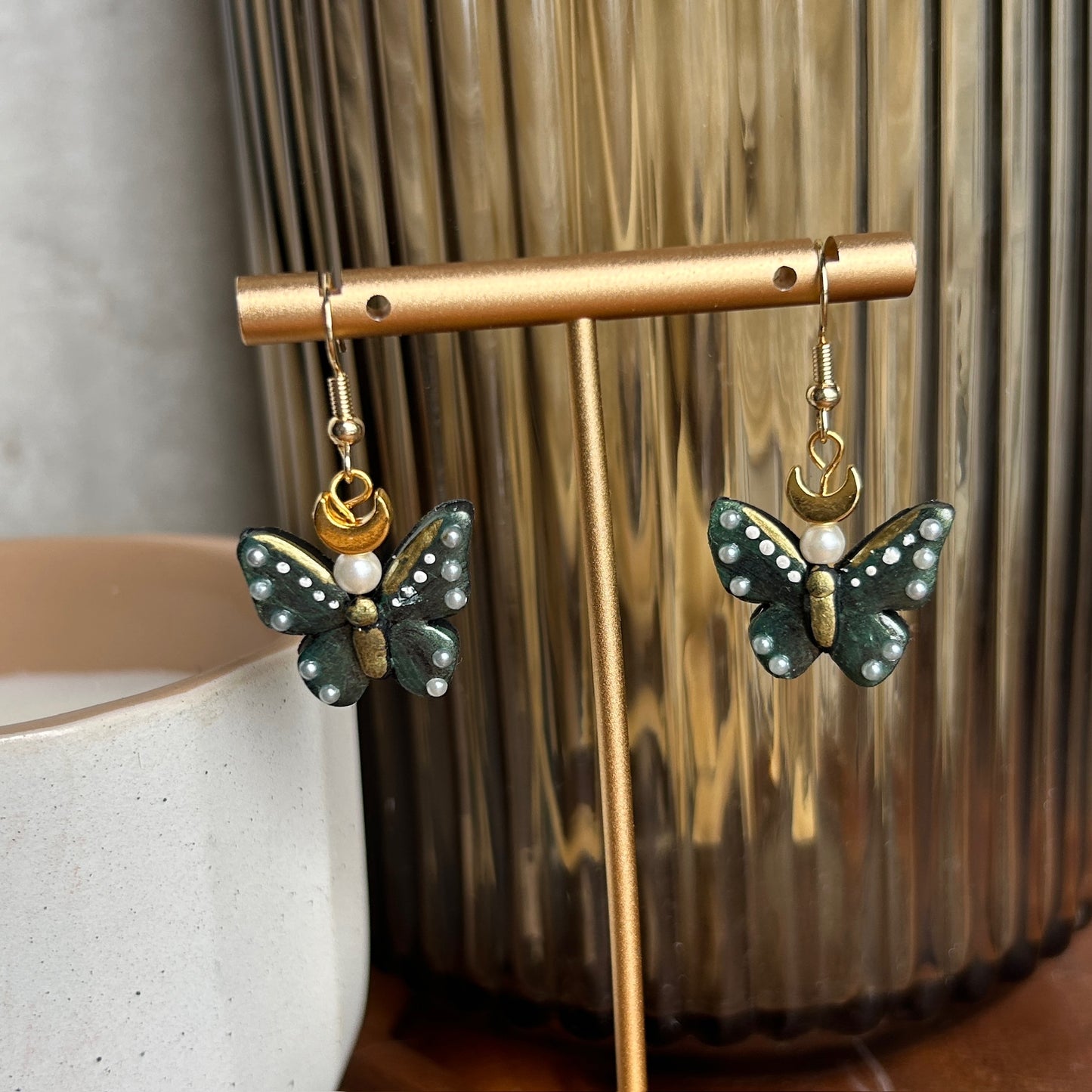 Celestial Moth Earrings