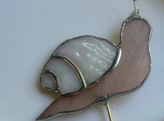Snail Stained Glass Plant Stakes (multiple options)
