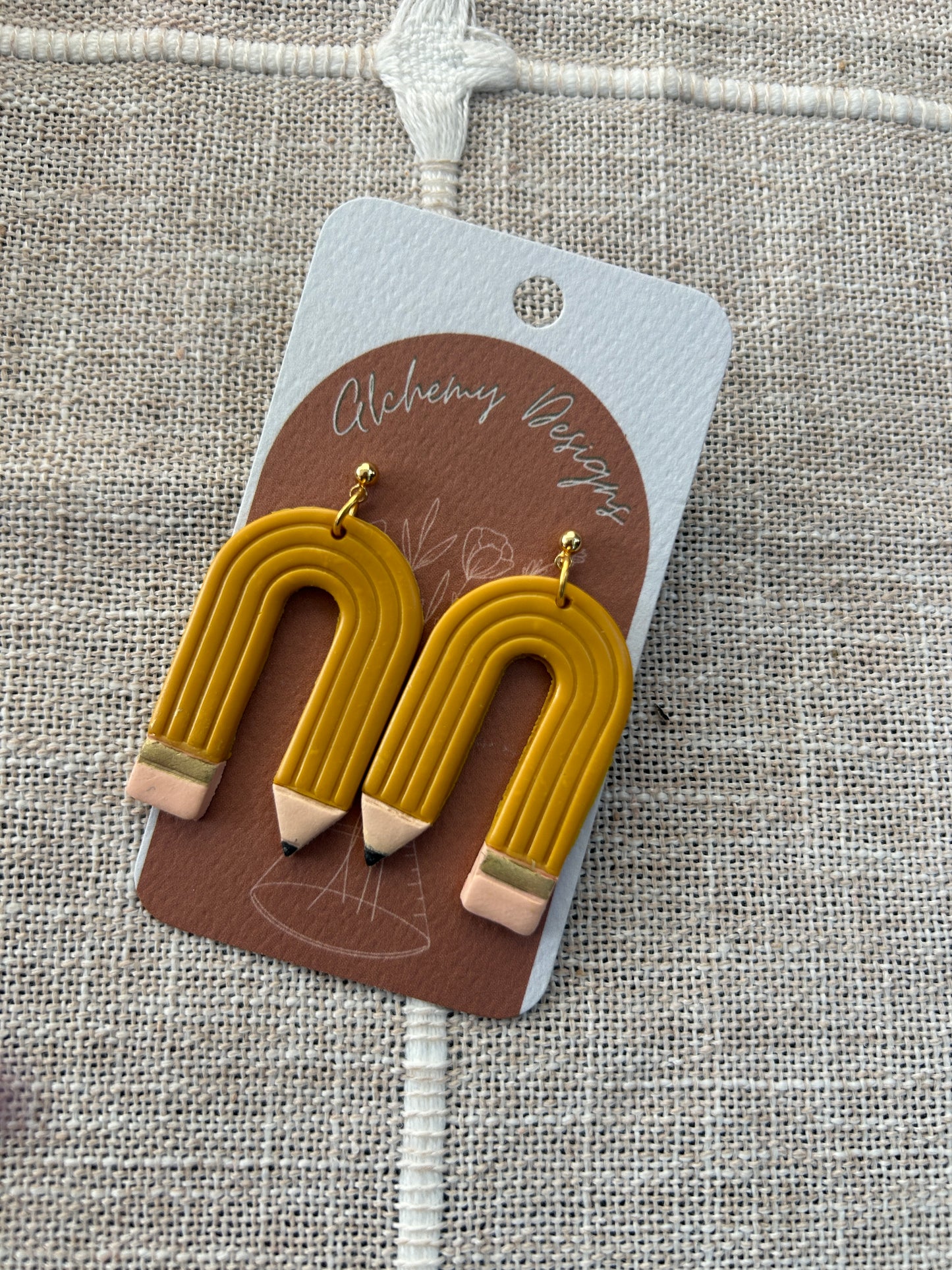 Arched Pencil Earrings