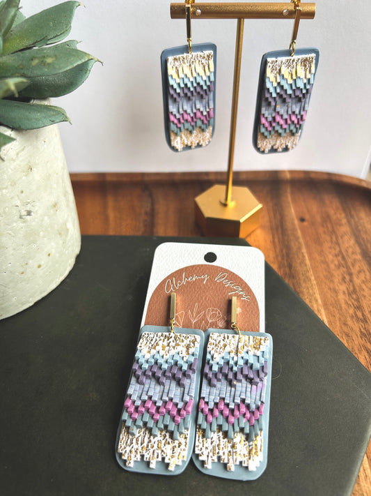 Pastel Bargello Dangles