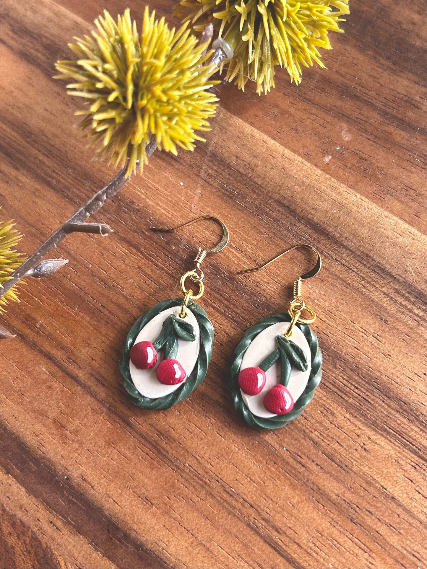 Vintage Cherry Dangles