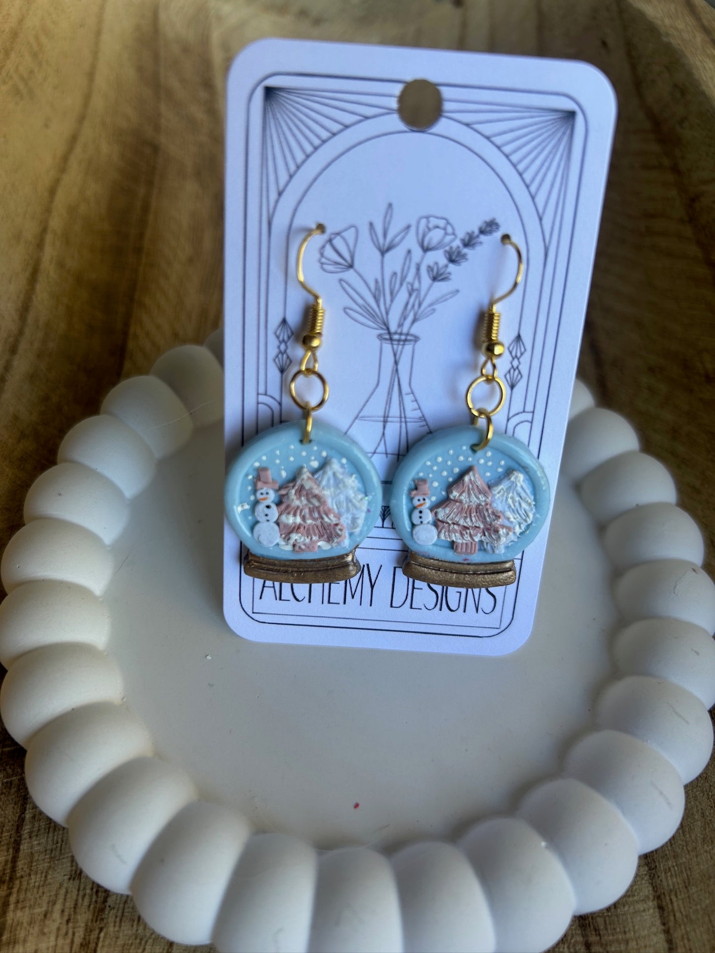 Snow Globe Earrings