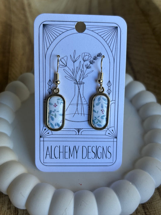 Oval Holly Earrings