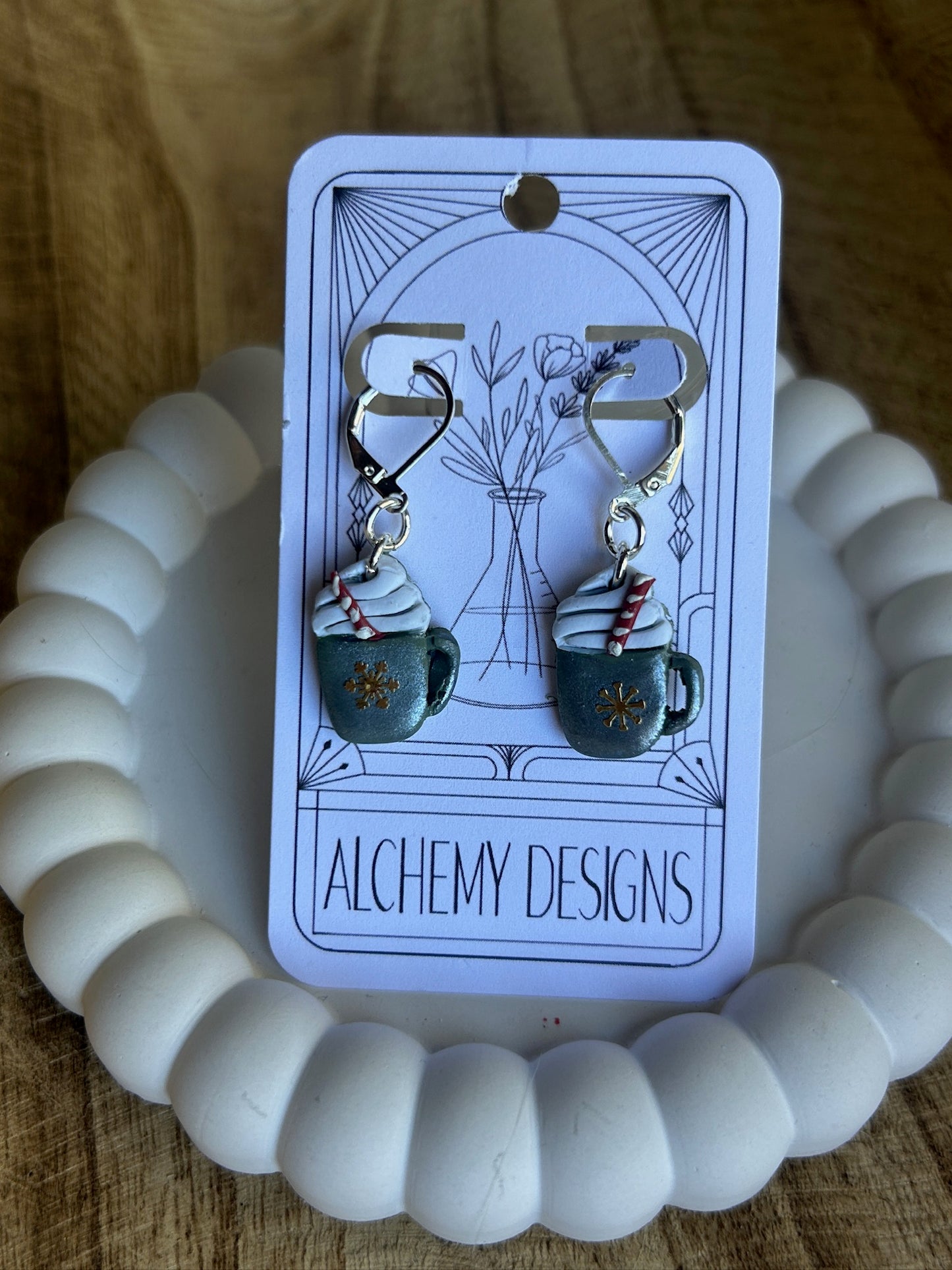 Winter Mug Earrings