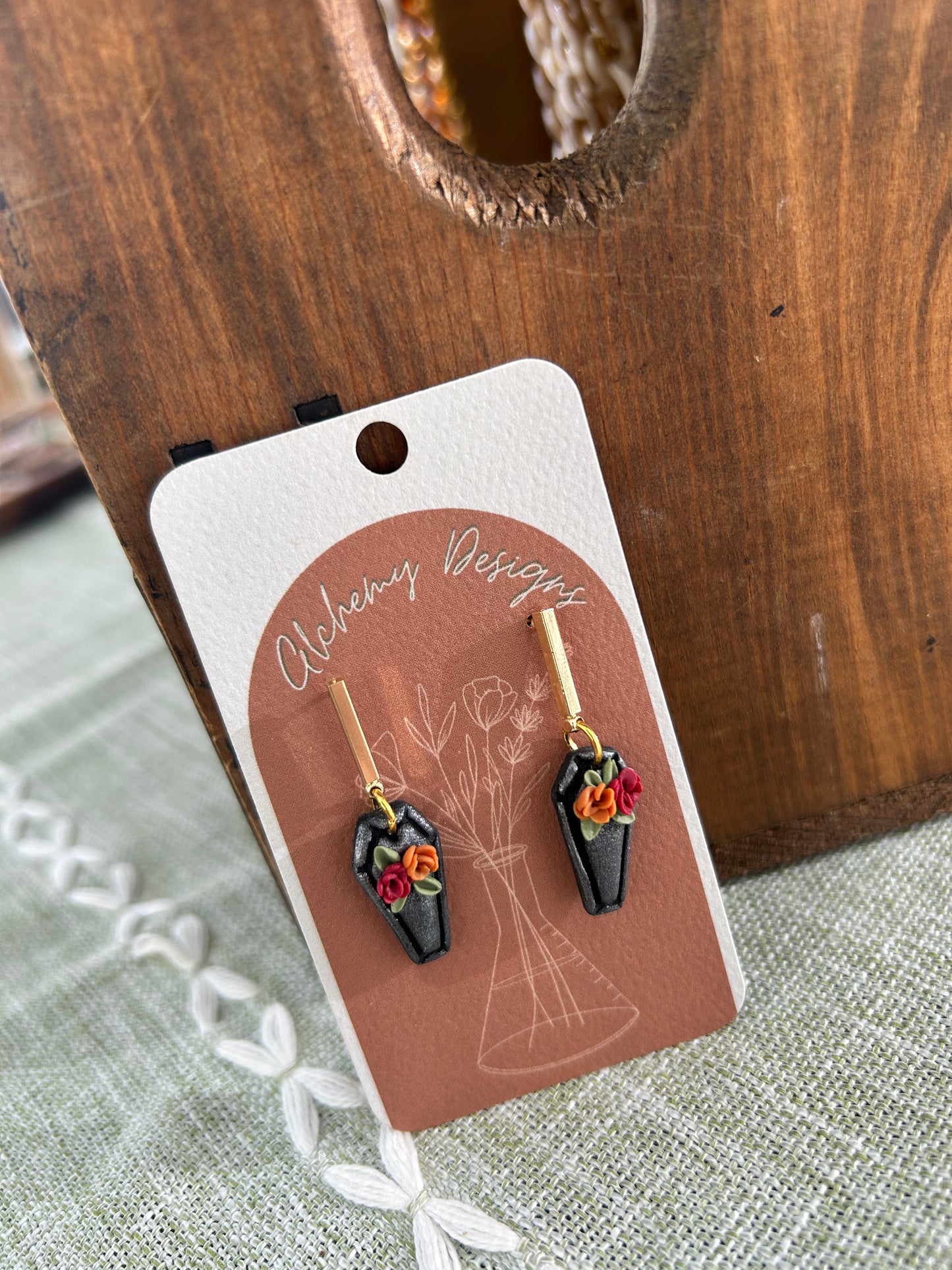 Coffin Earrings