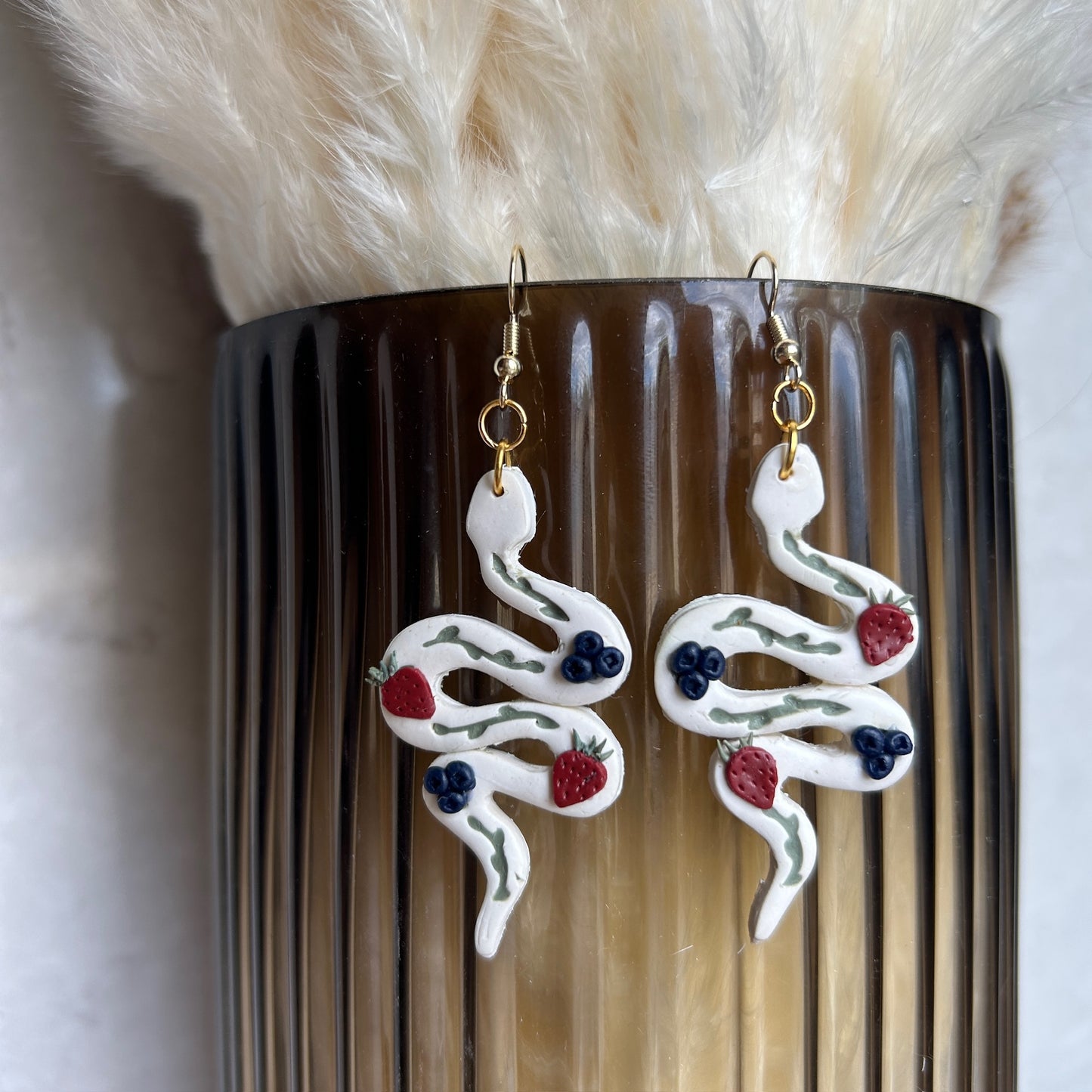 Fruit Snake Earrings