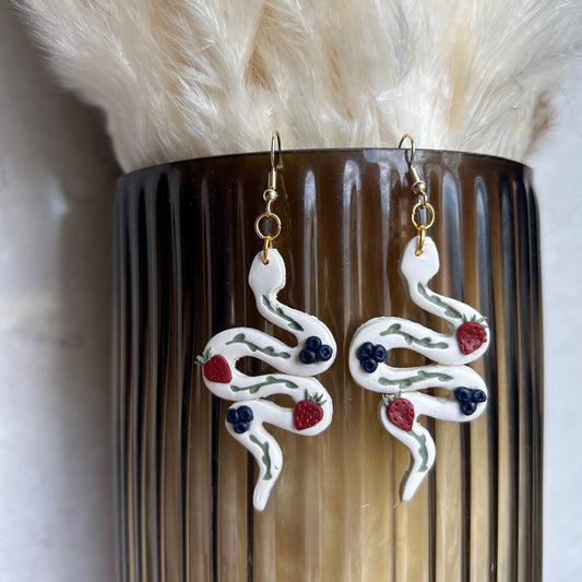 Fruit Snake Earrings