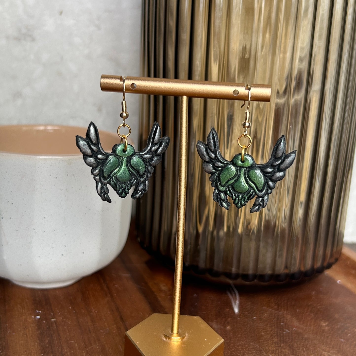 Scarab Beetle Earrings