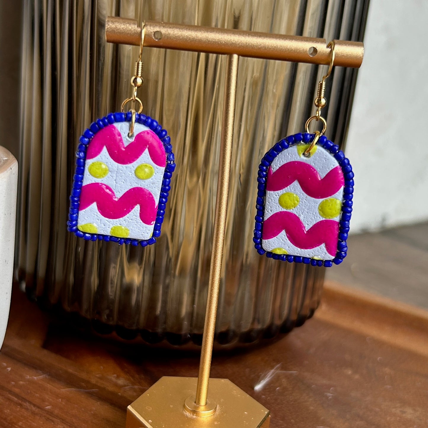 Colorful Arched Earrings (2 color options)