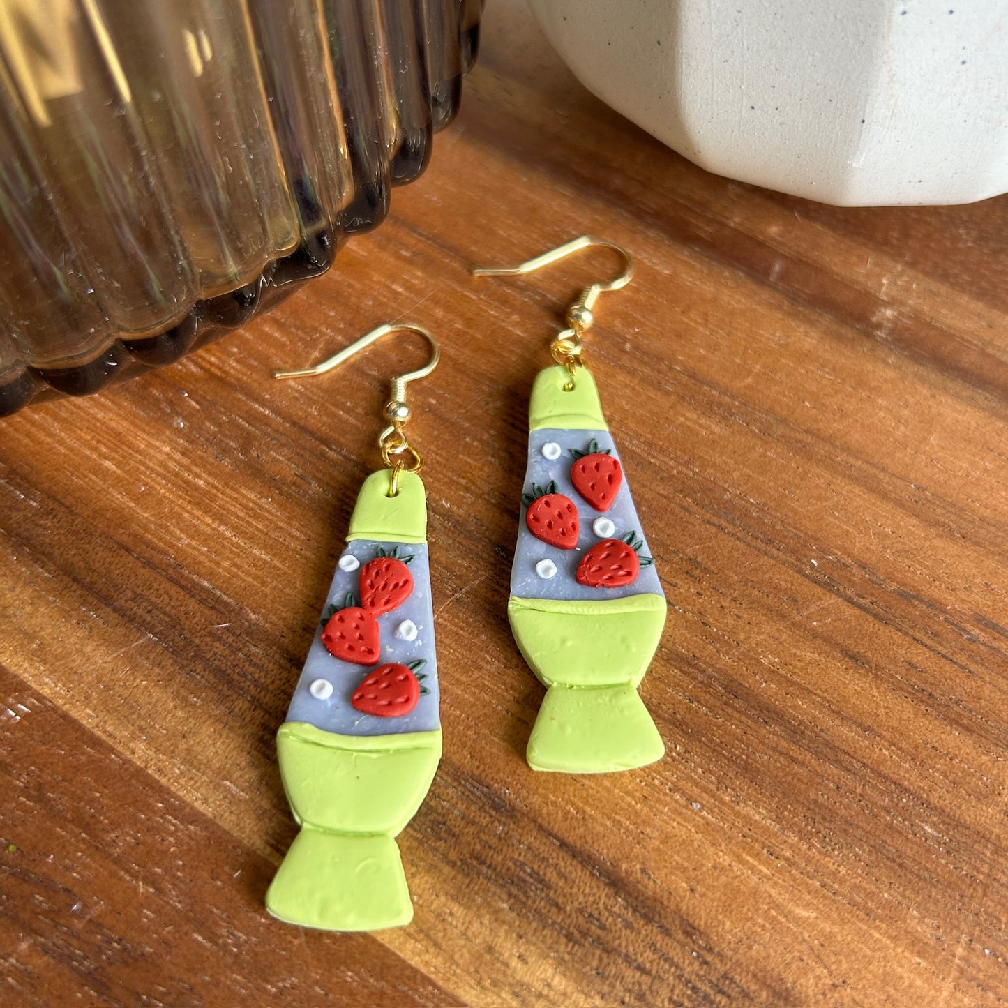 Fruit Lava Lamp Earrings (2 style options)