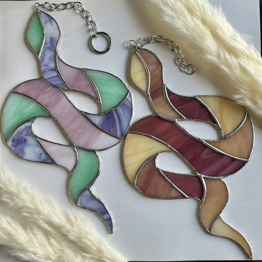 Snake Stained Glass Design (multiple options)