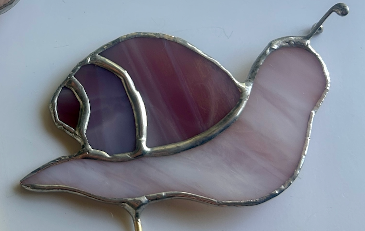 Snail Stained Glass Plant Stakes (multiple options)
